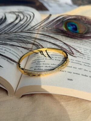Crystal Wave Cuff Bangle