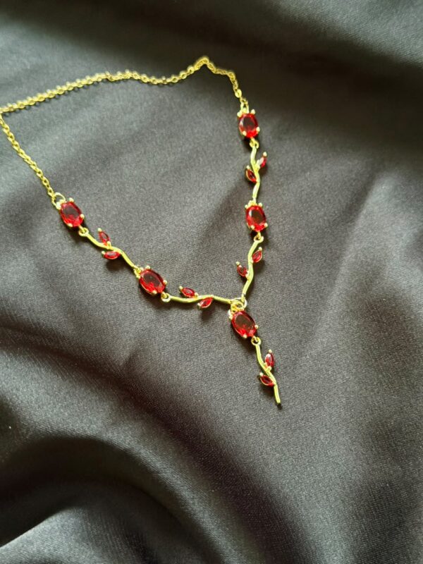 Red Tulip Necklace
