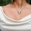 Aqua Tulip Necklace