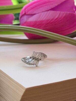 Silver Crystal Ring