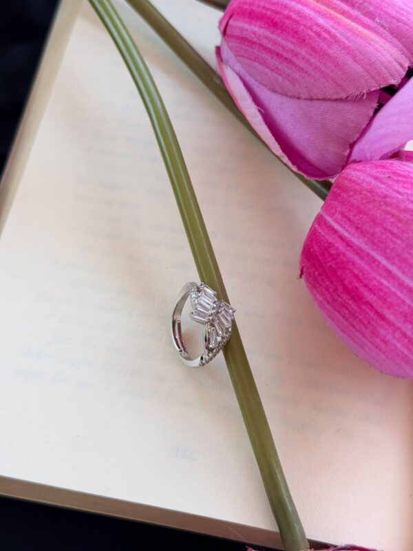 Silver Crystal Ring