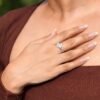Silver Crystal Ring