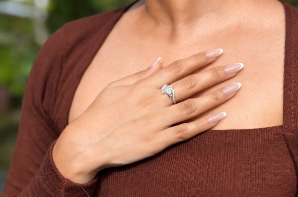 Silver Crystal Ring